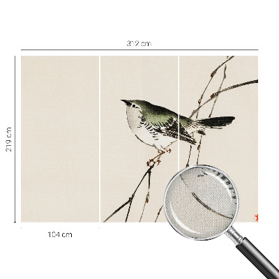 Selbstklebende Fototapete fürs Wohnzimmer Harmonischer Vogel