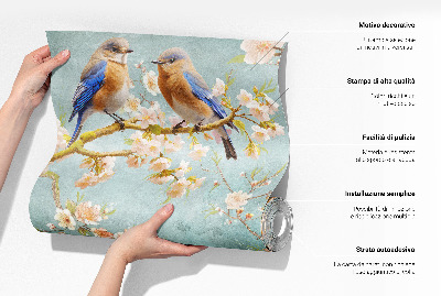 Selbstklebende Fototapete fürs Wohnzimmer Harmonischer Vogel