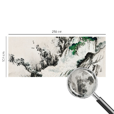 Fototapete in 3D-Optik Wasserfall der Natur