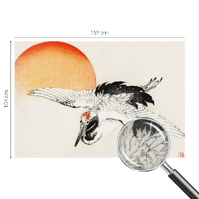 Motivtapete fürs Wohnzimmer Eleganter Kranich