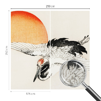 Motivtapete fürs Wohnzimmer Eleganter Kranich