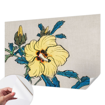 3D-Fototapete fürs Wohnzimmer Gelbe Blume