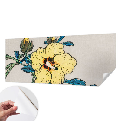 3D-Fototapete fürs Wohnzimmer Gelbe Blume