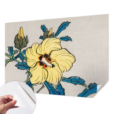 3D-Fototapete fürs Wohnzimmer Gelbe Blume