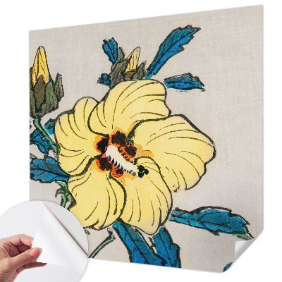 3D-Fototapete fürs Wohnzimmer Gelbe Blume