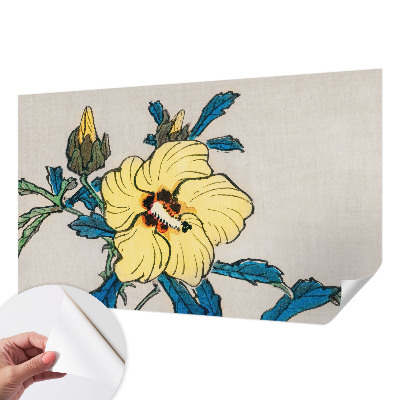 3D-Fototapete fürs Wohnzimmer Gelbe Blume