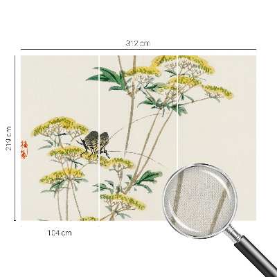 3D-Fototapete fürs Schlafzimmer Blumen Natur