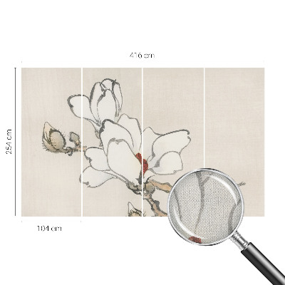 Fototapete nach Maß Zarte Magnolien