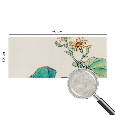 Moderne Fototapete nach Maß Blüte und Blätter