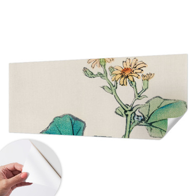 Moderne Fototapete nach Maß Blüte und Blätter