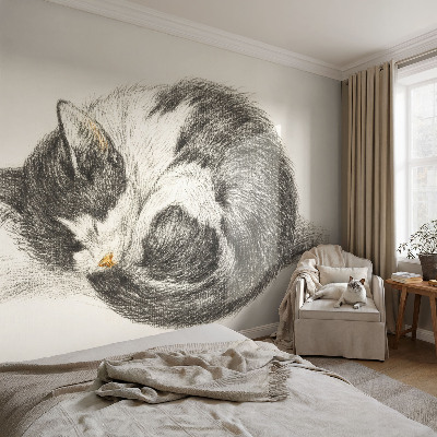 Motivtapete nach Maß entzückende Katze
