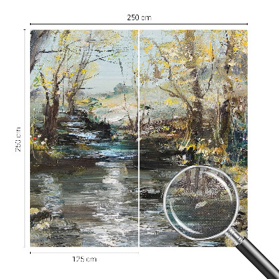 Hochwertige Bildtapete Waldbach