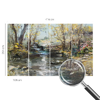 Hochwertige Bildtapete Waldbach