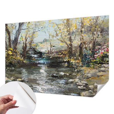 Hochwertige Bildtapete Waldbach