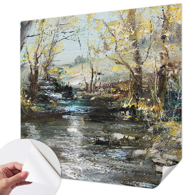 Hochwertige Bildtapete Waldbach