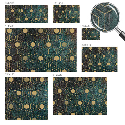 Selbstklebende Fototapete Geometrische Sechsecke