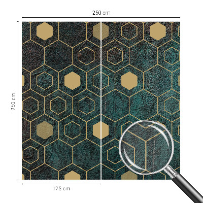 Selbstklebende Fototapete Geometrische Sechsecke