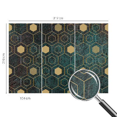 Selbstklebende Fototapete Geometrische Sechsecke