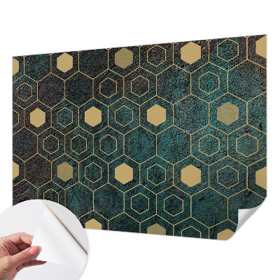 Selbstklebende Fototapete Geometrische Sechsecke