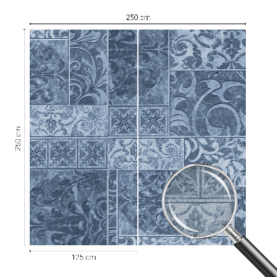 Selbstklebende Fototapete für die Wand Pflanzenornamente