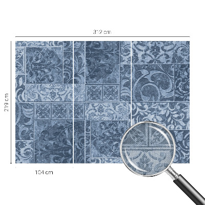 Selbstklebende Fototapete für die Wand Pflanzenornamente