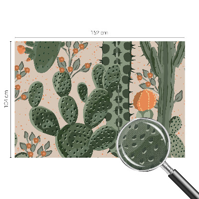 Fototapete in 3D-Optik Grüne Kakteen