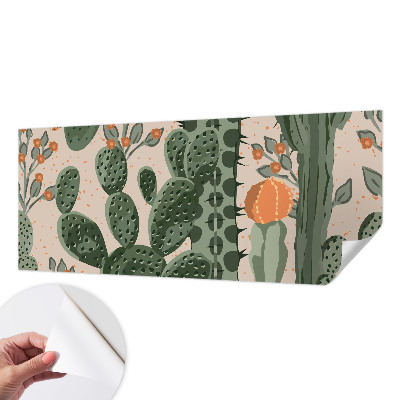 Fototapete in 3D-Optik Grüne Kakteen