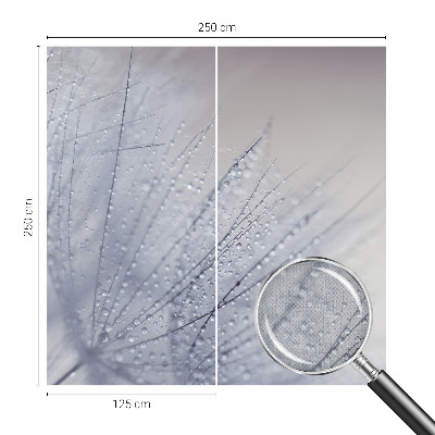 3D-Fototapete fürs Wohnzimmer Taubedeckter Löwenzahn