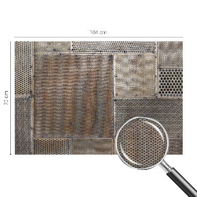 Selbstklebende Fototapete fürs Wohnzimmer Metallische Muster