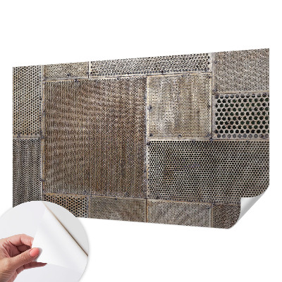 Selbstklebende Fototapete fürs Wohnzimmer Metallische Muster