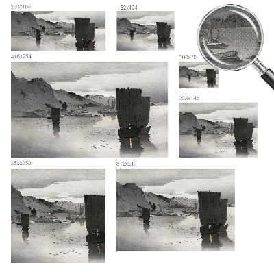 Fototapete in 3D-Optik Abendbucht