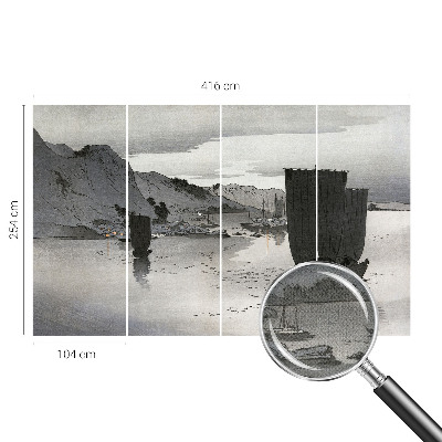 Fototapete in 3D-Optik Abendbucht