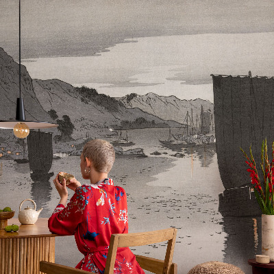 Fototapete in 3D-Optik Abendbucht