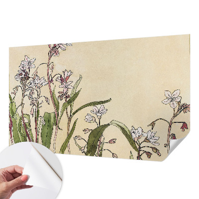 Moderne Fototapete nach Maß Florale Eleganz