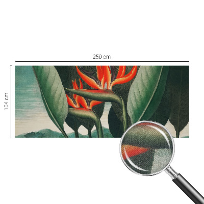 Selbstklebende Fototapete Exotische Blumen