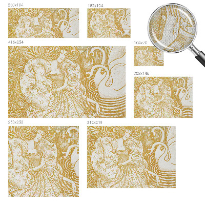 Selbstklebende Fototapete fürs Wohnzimmer Weibliche Eleganz