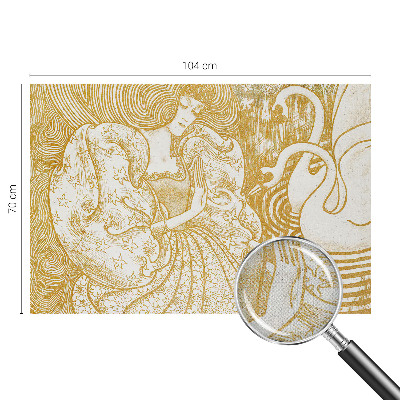 Selbstklebende Fototapete fürs Wohnzimmer Weibliche Eleganz