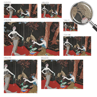 3D-Fototapete fürs Wohnzimmer Elegante Szene