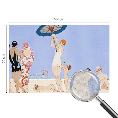 3D-Fototapete fürs Schlafzimmer Retro-Strand