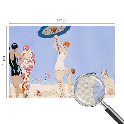 3D-Fototapete fürs Schlafzimmer Retro-Strand