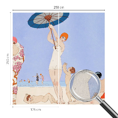 3D-Fototapete fürs Schlafzimmer Retro-Strand