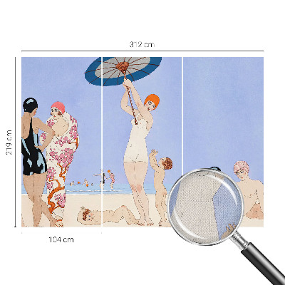 3D-Fototapete fürs Schlafzimmer Retro-Strand