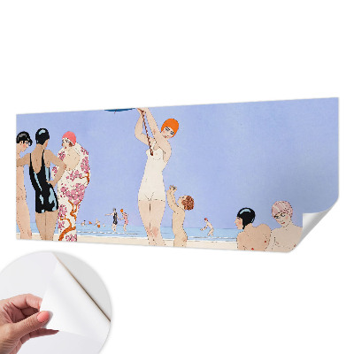 3D-Fototapete fürs Schlafzimmer Retro-Strand