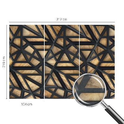 Moderne Fototapete nach Maß Geometrische Verbindung