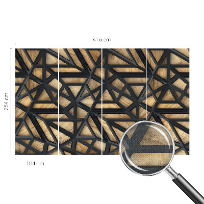 Moderne Fototapete nach Maß Geometrische Verbindung