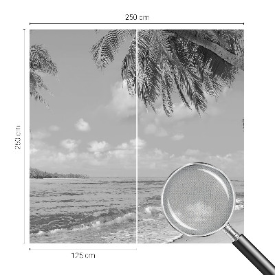 Selbstklebende Fototapete fürs Wohnzimmer Tropisches Paradies