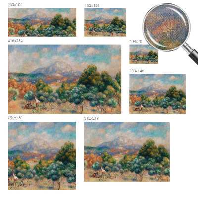 3D-Fototapete fürs Schlafzimmer Berglandschaft