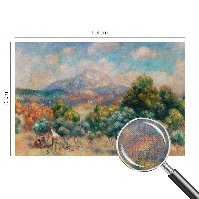 3D-Fototapete fürs Schlafzimmer Berglandschaft