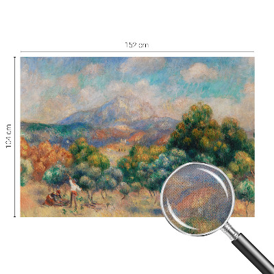 3D-Fototapete fürs Schlafzimmer Berglandschaft