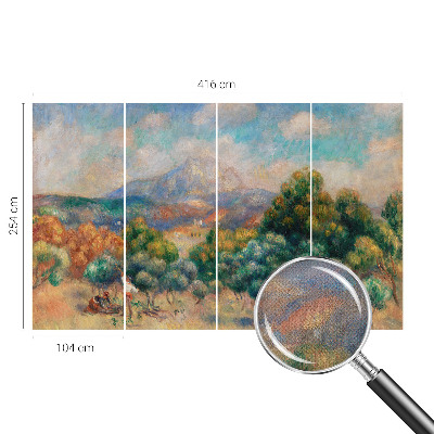 3D-Fototapete fürs Schlafzimmer Berglandschaft